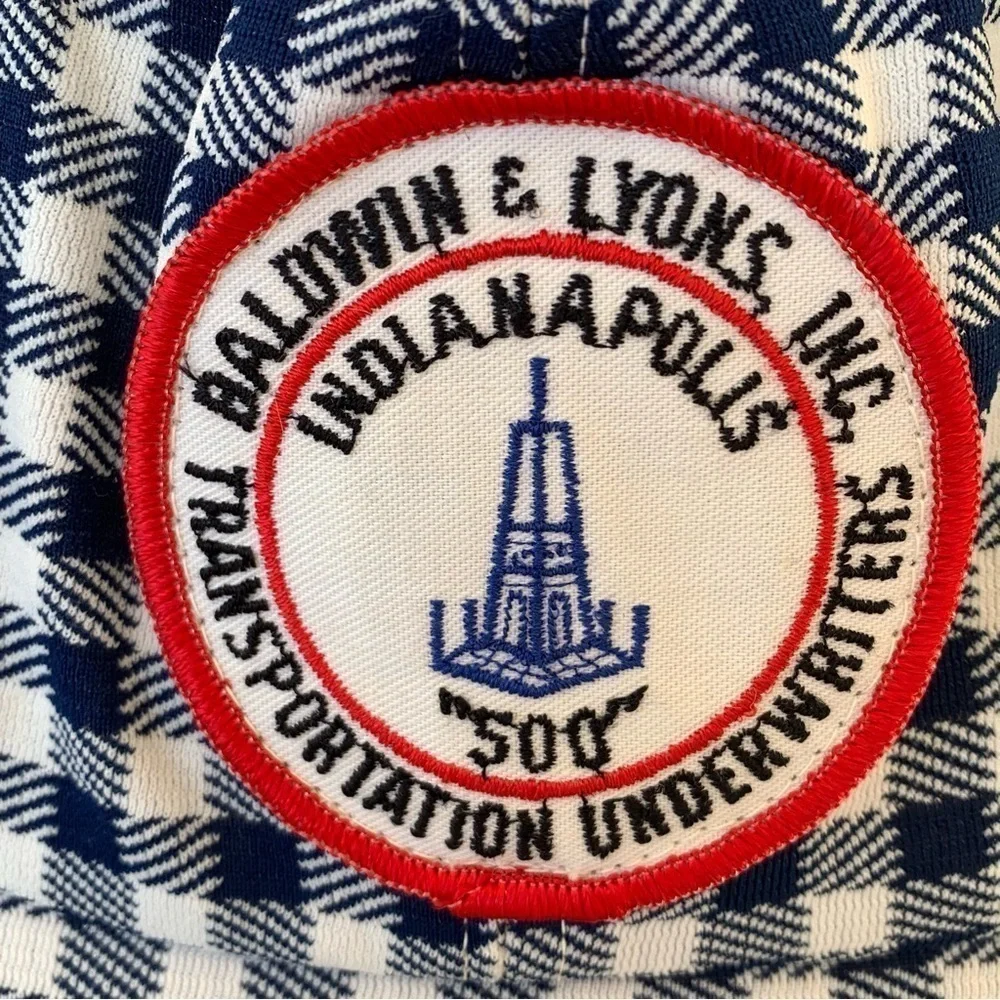 Vintage Baldwin & Lyons Indianapolis Transportation Insurance Underwriters Hat